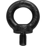 Boulon � ?il riggatec din 580 m18, galvanis�, noir - anneaux de levage, �crous de levage et maillons ...