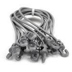 Riggatec spannfix 4mm gris argent� 20cm 10 pcs. - cordons �lastiques - spannfix