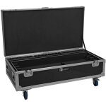 Roadinger flightcase 8x akku ip pixel tube 360 pro crmx avec fonction de recharge et roulettes - malles ...