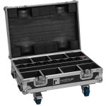 Roadinger flightcase 8x akku mini ip up - 4 qcl spot mk2 avec fonction de chargement - �tuis pour appareils ...