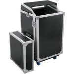 Roadinger mallette combin�e sp�ciale ls5 bureau pour ordinateur portable, 17u - rack � roulettes et amoires ...