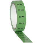 Ruban marqueur / indicateur showgear vert � 25 m � - 25 mm / 33 m - rubans adh�sifs et plus encore
