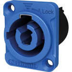 Connecteur de chssis seetronic power pro bleu - bornes  vis - prise encastrables