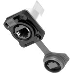 Seetronic rj45 boîtier de traversée verrouillable - ip65 - prise encastrables Seetronic rj45 boîtier de traversée verrouillable - ip65 - prise encastrables