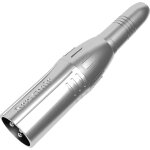 Seetronic xlr 3p m�le vers jack st�r�o femelle contacts dor�s ? bo�tier argent� - adaptateurs