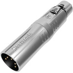 Seetronic xlr 5p m�le vers xlr 3p femelle contacts en or ? bo�tier en argent - adaptateurs