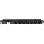 Showgear 19 1u bloc multiprises 7 avec disjoncteur - multiprises rackables Showgear 19 1u bloc multiprises 7 avec disjoncteur - multiprises rackables