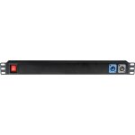 Showgear 19 1u barrette de connexion 7 avec entrée powercon - multiprises rackables Showgear 19 1u barrette de connexion 7 avec entrée powercon - multiprises rackables