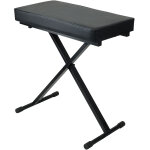 Showgear banc pour clavier pro en acier - 510 - 700 mm - pieds pour mixeurs