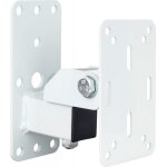 Support mural compact pour enceinte showgear charge maximale 20 kg - blanc - supports pour haut - parleurs ...