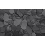 Showgear confettis - ronds noirs, � 55 mm, 1 kg, ignifug�s et biod�gradables - formes de confettis en ...