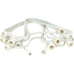 Showgear guirlande lumineuse e27, espacement 50 cm - blanc - 20 m - guirlandes lumineuses