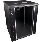 Showgear rca - wmf - 15 armoire r�seau 15u avec porte vitr�e - rack � roulettes et amoires en acier