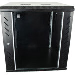 Showgear rca - wmh - 12 armoire r�seau 12u avec porte vitr�e - rack � roulettes et amoires en acier