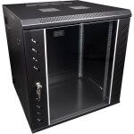 Showgear rca - wmh - 12 armoire r�seau 12u avec porte vitr�e - rack � roulettes et amoires en acier