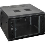 Showgear rca - wmh - 6 armoire rseau 6u avec porte vitre - rack  roulettes et amoires en acier