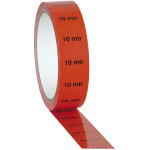 Showgear ruban marqueur / indicateur rouge � 10 m � - 25 mm / 33 m - rubans adh�sifs et plus encore