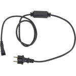 C�ble d'alimentation showtec pour guirlande led / gla�ons noir - fiche schuko - accessoires pour �clairage ...