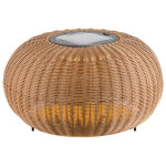 Slv adegan, lampadaire d'extrieur, flat, solar, 2200 k, ip65, marron - lampes sur pied, murales et de ...