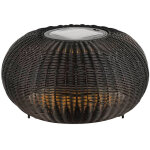 Slv adegan, lampadaire d'extrieur, flat, solar, 2200 k, ip65, noir - lampes sur pied, murales et de ...