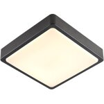 Slv ainos, applique et plafonnier extrieur, carr, anthracite, led, 17w, 3000k / 4000k, ip65 - lampes ...