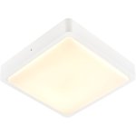 Slv ainos sensor, applique et plafonnier extrieur, carr, blanc, led, 18w, 3000k / 4000k, ip65 - projecteurs ...
