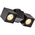 Slv altra dice, applique et plafonnier int�rieur, double, noir, gu10 / qpar51, 2x 50w max - lampes murales ...