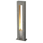 Slv arrock arc, borne ext�rieure, gris argent, gu10 / qpar51, 35w max, ip44, granite, inox 304 - lampes ...