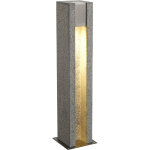 Slv arrock slot, borne ext�rieure, poivre et sel, gu10 / led gu10 51mm, 4w max, ip44, granite, inox - ...