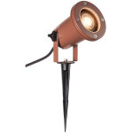 Slv big nautilus, projecteur ext�rieur, rond, rouille, gu10 / led gu10 51mm, 11w max, ip65 - lampes sur ...