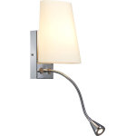Slv coupa flex, applique intérieure, liseuse, chrome / blanc, g9 / qt14, 42w max, led, 3, 4w, 3000k - ... Slv coupa flex, applique intérieure, liseuse, chrome / blanc, g9 / qt14, 42w max, led, 3, 4w, 3000k - ...