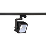Slv euro cube, spot pour rail 3 allumages, intrieur, 60, noir, led, 28, 5w, 4000k - lampes avec adaptateur ...
