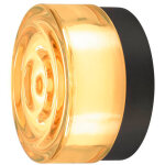Slv cyft wave, applique et plafonnier, 2700 / 3000 / 4000 k, 6, 5 w, phase, noir / ambre - lampes murales ...