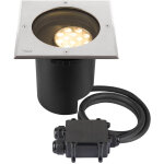 Slv dasar� l, encastr� de sol, asym�trique, 3000k, 70� / 40�, ip65 / ip67, carr�, inox / noir - luminaire ...