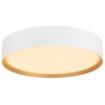Slv decona, plafonnier et applique en saillie, rond, 2700 / 3000 k, 18 w, phase, blanc / dor� - lampes ...
