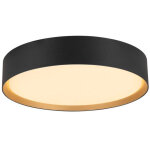 Slv decona, plafonnier et applique en saillie, rond, 2700 / 3000 k, 18 w, phase, noir / dor� - lampes ...