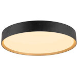 Slv decona, plafonnier et applique en saillie, rond, 2700 / 3000 k, 23 w, phase, noir / dor - lampes ...