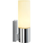 Slv devin simple, applique, ronde, chrome, verre satin�, e14 max 12w - b - stock - - soldes% lampes pour ...