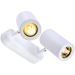 Slv enola b, applique et plafonnier int�rieur, double, blanc, gu10 / qpar51, 2x 50w max, inclinable - ...