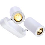Slv enola b, applique et plafonnier intérieur, double, blanc, gu10 / qpar51, 2x 50w max, inclinable - ... Slv enola b, applique et plafonnier intérieur, double, blanc, gu10 / qpar51, 2x 50w max, inclinable - ...