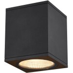 Slv enola, plafonnier ext�rieur, carr�, m, anthracite, led, 10w, 3000k / 4000k, ip65 - lampes sur pied, ...