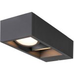 Slv eskina frame, applique extrieure, double, anthracite, led, 27w, 3000 / 4000k, interrupteur - lampes ...