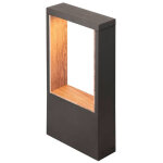 Slv flatt ii 36, lampadaire, phase, 2700 k, ip65, carr, anthracite / marron - lampes sur pied, murales ...