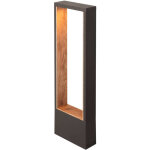 Slv flatt ii 62, lampadaire, phase, 2700 k, ip65, carr, anthracite / marron - lampes sur pied, murales ...