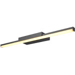 Slv glenos 60, luminaire de miroir profil�, noir, smd led, 12, 6w, 3000k - lampes murales et de plafond ...