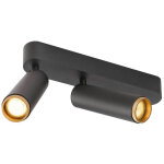 Slv grip! m, plafonnier, double, phase, 3000 k, 28 w, 42°, noir / doré - lampes murales et de plafond ... Slv grip! m, plafonnier, double, phase, 3000 k, 28 w, 42°, noir / doré - lampes murales et de plafond ...