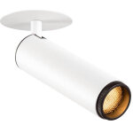 Slv grip! m, plafonnier encastr, phase, 3000 k, 42, ip20, cylindrique, blanc / noir - spot de plafond ...