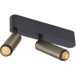 Slv grip! s, plafonnier, double, phase, 2700 k, 21 w, 29°, bronze / noir - lampes murales et de plafond ... Slv grip! s, plafonnier, double, phase, 2700 k, 21 w, 29°, bronze / noir - lampes murales et de plafond ...