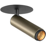 Slv grip! s, plafonnier encastr, phase, 2700 k, 29, ip20, cylindrique, bronze / noir - spot de plafond ...