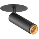 Slv grip! s, plafonnier encastr, phase, 2700 k, 29, ip20, cylindrique, noir / dor - spot de plafond ...